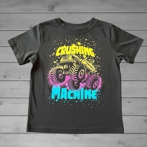 Garanimals Charcoal Tee with Monster Truck Design